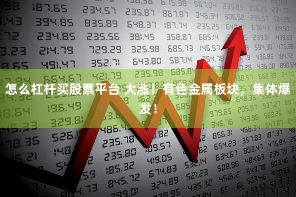 怎么杠杆买股票平台 大涨！有色金属板块，集体爆发！